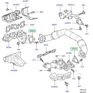 rs6z02mr_junta.jpg Junta colector de escape con tubo