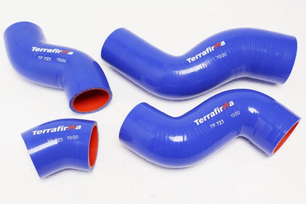 5vyaxasa_tf723 Kit Manguitos Silicona Intercooler TD5 - Color Azul
