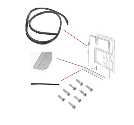 Kit Gomas de Puerta Trasera Safari y Retenedor de Galvanizado