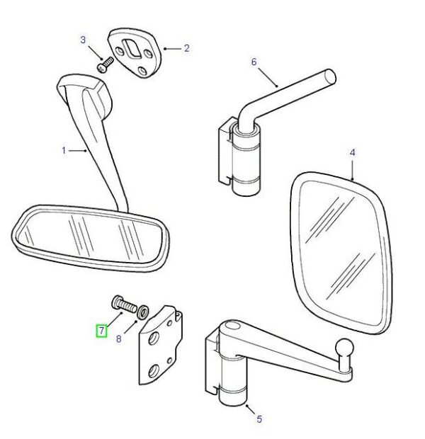 Tornillo Sujeción Espejo