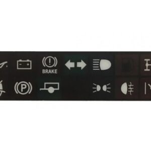 Etiqueta del Panel de Aviso Luces