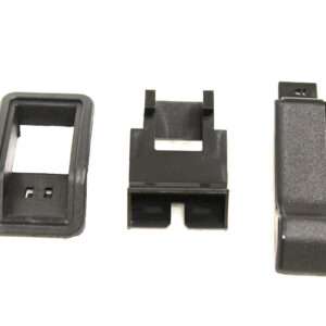 Kit Botón Bloqueo Puerta - Negro Mate