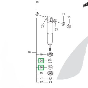 Silentblock Inferior Amortiguador Trasero (unidad)