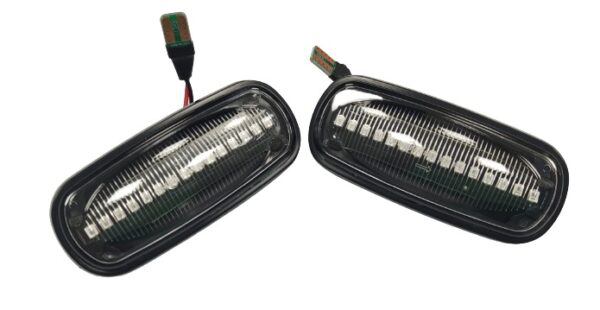 Pareja 2 Intermitentes Laterales Dinamicos Led Ambar - Cristal Transparente