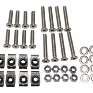 o7vszphy_ga1132 Kit Tornilleria Bisagras - 2 Puertas Delanteras - Metrica - Acero inox. - AG PARTS 4x4