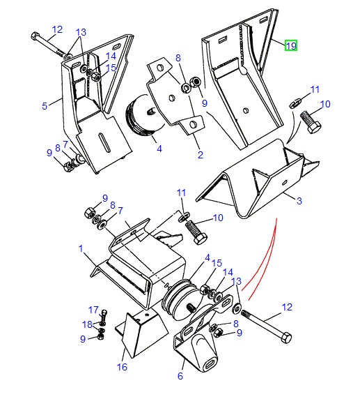 Soporte transfer Borg Warner