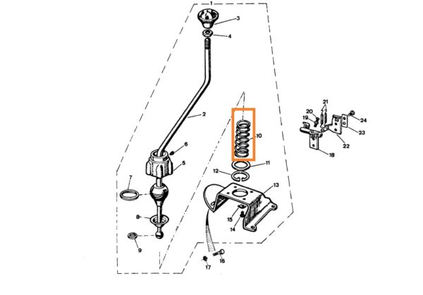 Muelle Palanca Cambios Rover 4C